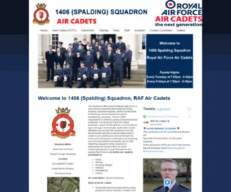 1406Sqnatc.org.uk(1406 (Spalding) Squadron Air Training CorpsSpalding) Squadron Air Training Corps) Screenshot