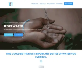 141Water.com(1for1 Water) Screenshot