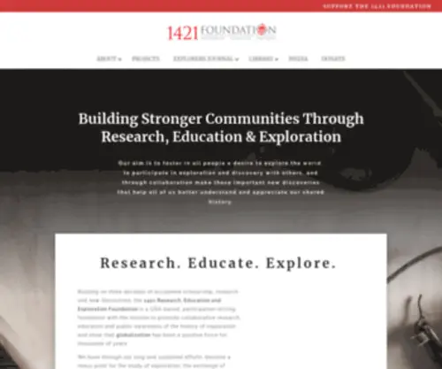 1421Foundation.org(HomeFoundation) Screenshot