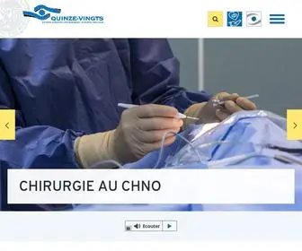 15-20.fr(Hôpital National des Quinze) Screenshot