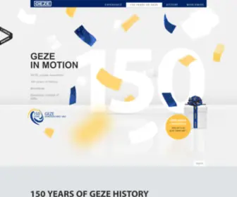 150-Years-Geze.com(150 JAHRE GEZE) Screenshot