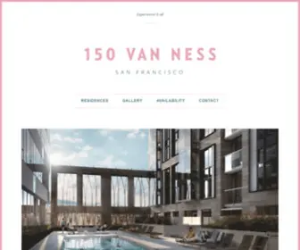 150Vanness.com(150 Van Ness) Screenshot