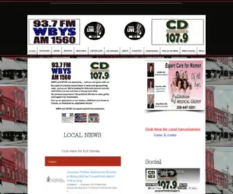 1560WBYS.com(WCDD Radio) Screenshot