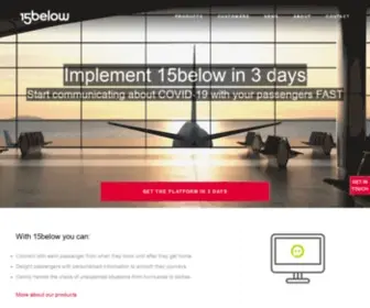 15Below.com(Automated Passenger Communications for Travel) Screenshot
