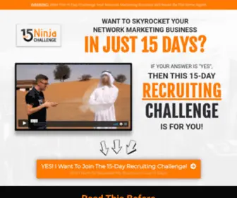 15Dayninjachallenge.com(The 15) Screenshot