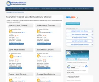 15Gunlukhavatahmini.com(15 günlük) Screenshot