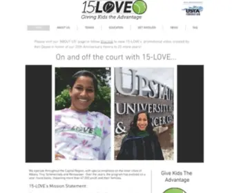 15Love.org(Giving Kids the Advantage) Screenshot