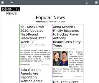 15Minutenews.com(Popular News) Screenshot