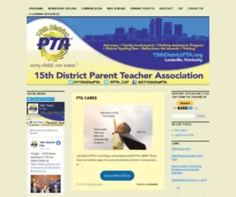 15Thdistrictpta.org(15th District PTA) Screenshot