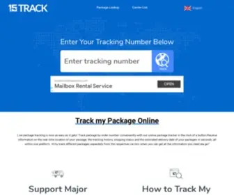 15Track.com(Track my package online) Screenshot