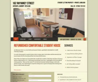 162RHYmneystreet.co.uk(Student Rental Cardiff University) Screenshot