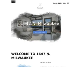 1647Milwaukee.com(Apartments in Wicker Park) Screenshot