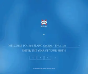 1664Blanc.com(Kronenbourg 1664 Blanc beer) Screenshot