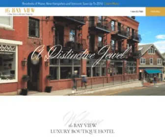 16Bayview.com(Camden, ME Luxury Hotel) Screenshot