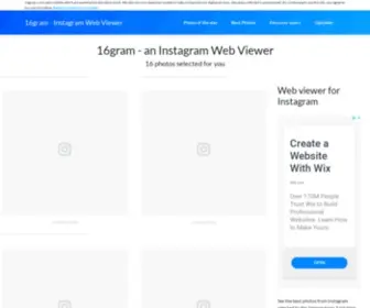 16Gram.com(Web Viewer for Instagram) Screenshot