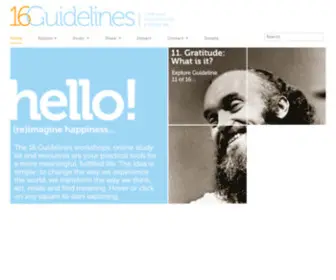 16Guidelines.org(The 16 Guidelines programme) Screenshot