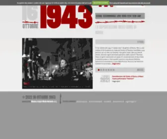 16Ottobre1943.it(La deportazione degli ebrei di Roma durante l'occupazione nazista) Screenshot