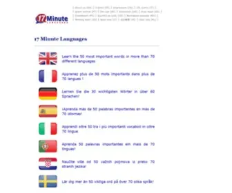 17-Minute-World-Languages.com(17 Minute Languages) Screenshot