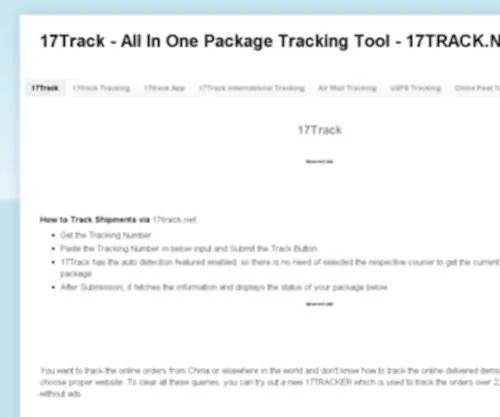 17-Tracker.com(17 Tracker) Screenshot