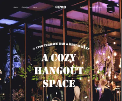 1700Bar.com(A Cozy Hangout Space) Screenshot