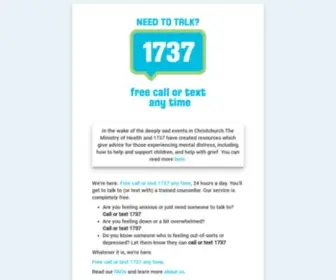 1737.org.nz(Free call or text 1737 any time) Screenshot