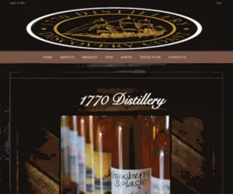 1770Distillery.com(1770 Distillery) Screenshot