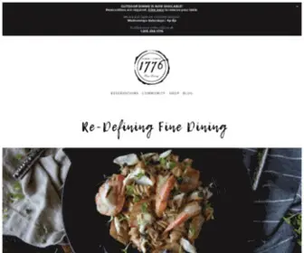 1776Restaurant.com(1776 Restaurant) Screenshot