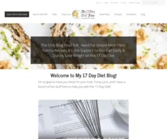17DDblog.com(Start the 17 Day Diet in 4 Easy Steps) Screenshot