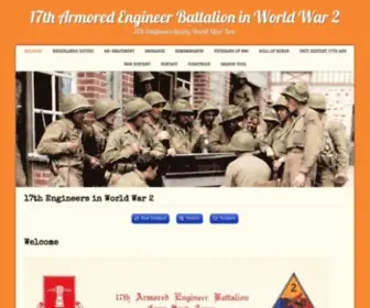 17TH-Engineers.nl(17th Engineers in World Warth Armored Engineer Battalion in World War 2) Screenshot