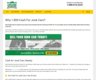 1800Cashforjunkcars.com(Cash for Junk Cars) Screenshot