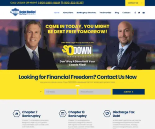 1800Debtrelief.com(Tampa Florida Bankruptcy Attorneys) Screenshot