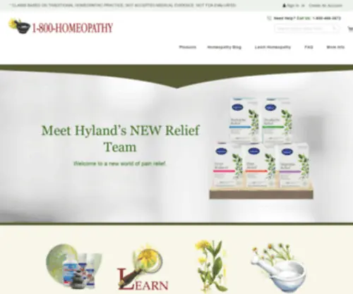 1800Homeopathy.com(800 Homeopathy) Screenshot