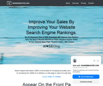 1800Webmaster.com(Small Business SEO Company) Screenshot