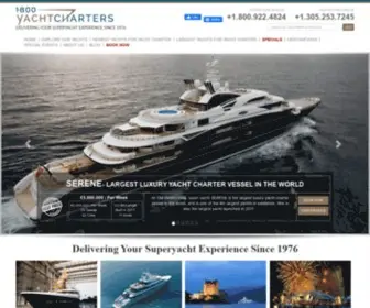 1800Yachtcharters.com(Private Luxury Yacht Charter Company With Best Price GuaranteeYacht Charters) Screenshot