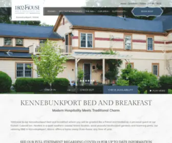 1802House.com(Kennebunkport Bed and Breakfast) Screenshot