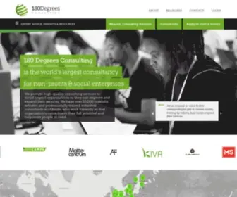 180DC.org(180 Degrees Consulting) Screenshot