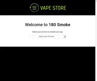 180Smoke.ca(180 Smoke) Screenshot