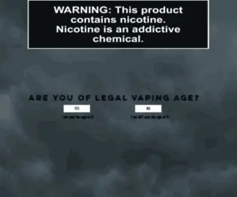 180Vape.com(Age Disclaimer) Screenshot