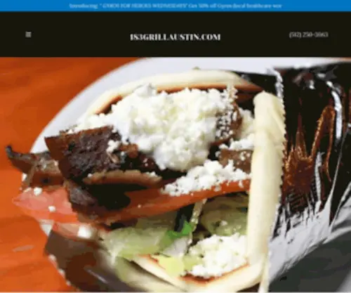 183Grillaustin.com(Gyros, Homemade Burger) Screenshot