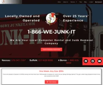 1866Wejunkit.com(Dumpster Rental & Rubbish Removal on Long Island) Screenshot