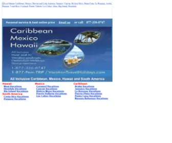 1877Femtrip.com(Last Minute Caribbean and Mexico Vacation packages) Screenshot