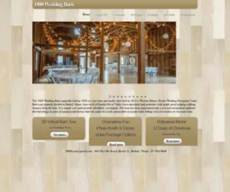 1888Weddingbarn.com(1888 Wedding Barn in scenic Sunday River Valley) Screenshot