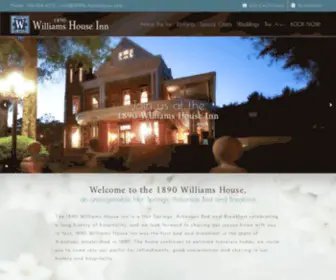 1890Williamshouse.com(Hot Springs Arkansas Bed and Breakfast) Screenshot