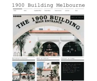 1900Building.com(1900 Building Offices for Rent in Downtown Melboure) Screenshot