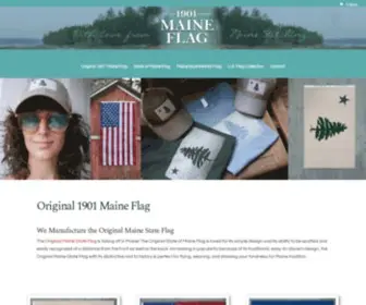 1901Originalmaineflag.com(1901 Original Maine Flag) Screenshot