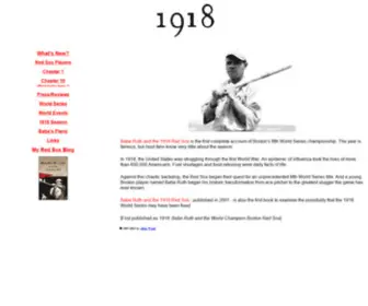 1918Redsox.com(Babe Ruth and the 1918 Red Sox by Allan Wood) Screenshot