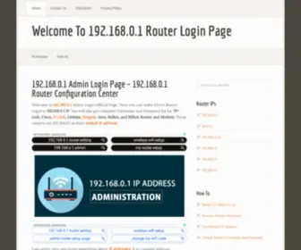 192-168-0-1IP.net(192.168.0.1 Router Configuration Center) Screenshot