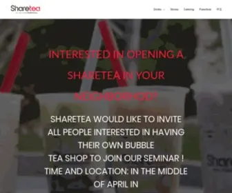 1992Sharetea.com(Bubblicious tea since 1992) Screenshot