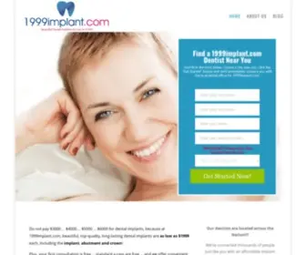 1999Implant.com(If you are looking for affordable dental implants you have come to the right place) Screenshot