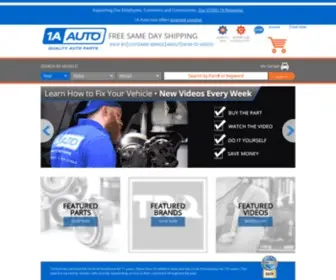 1AAutomotive.com(1A Auto) Screenshot